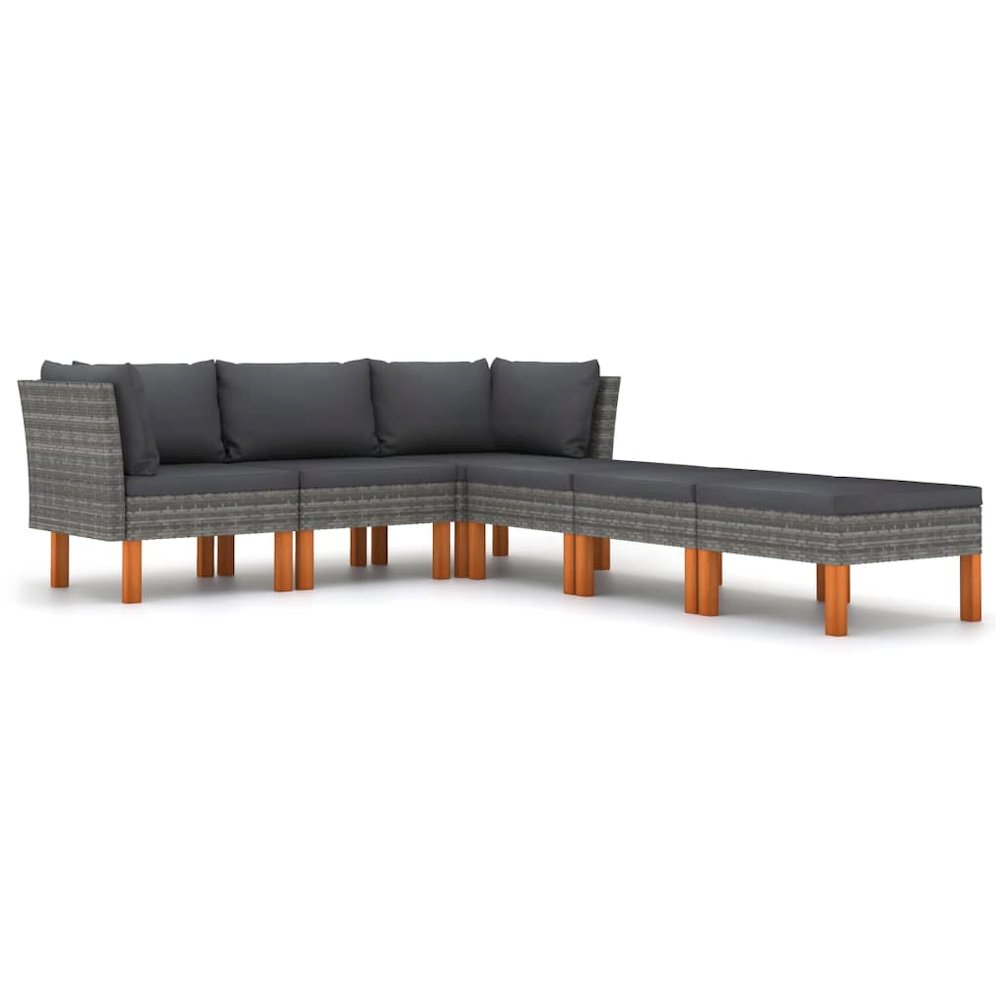 Garden Lounge Set Grey. Picture 2