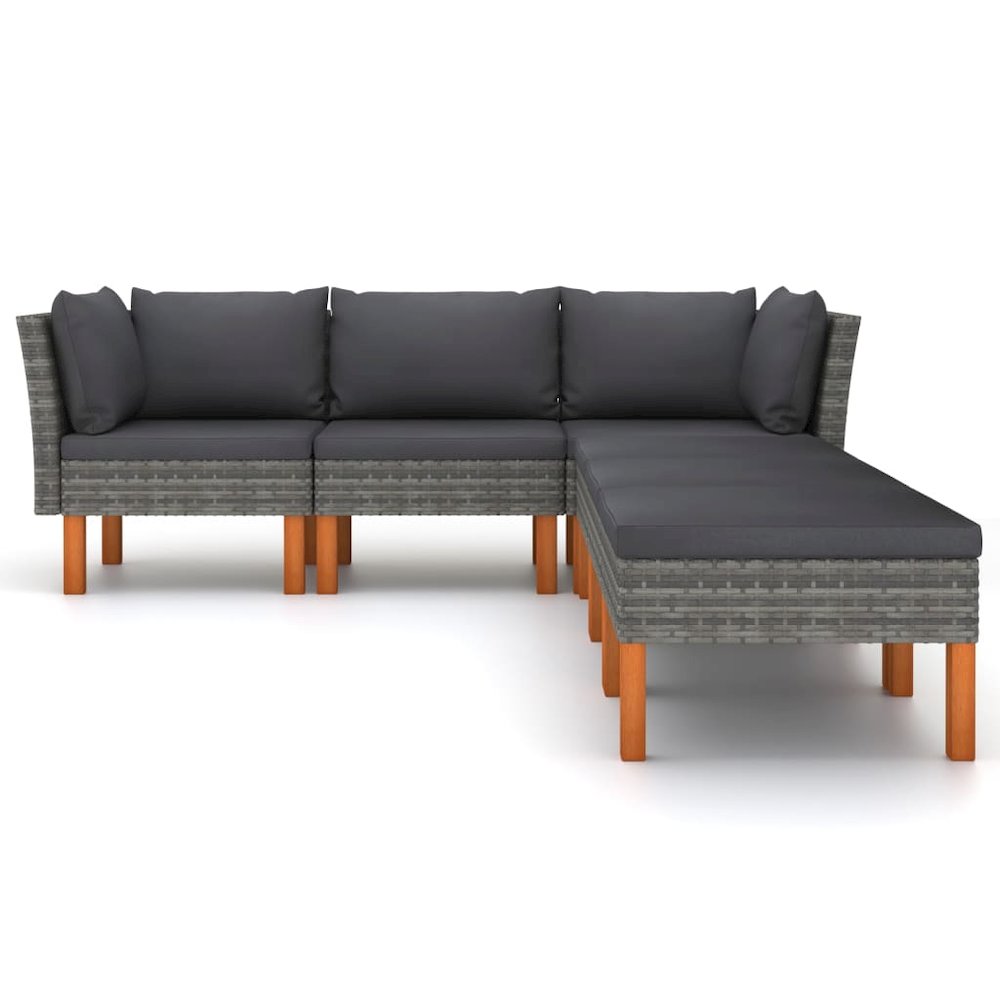 Garden Lounge Set Grey. Picture 3
