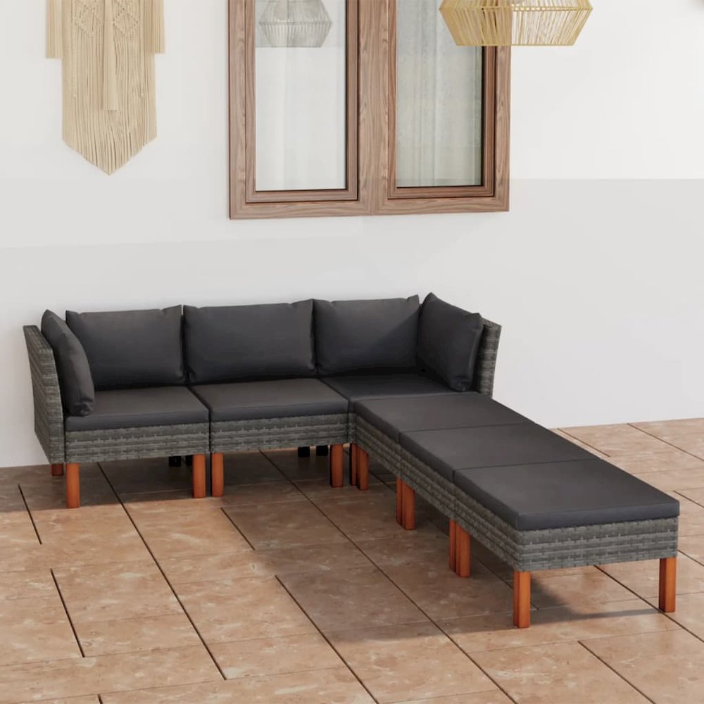 Garden Lounge Set Grey. Picture 1