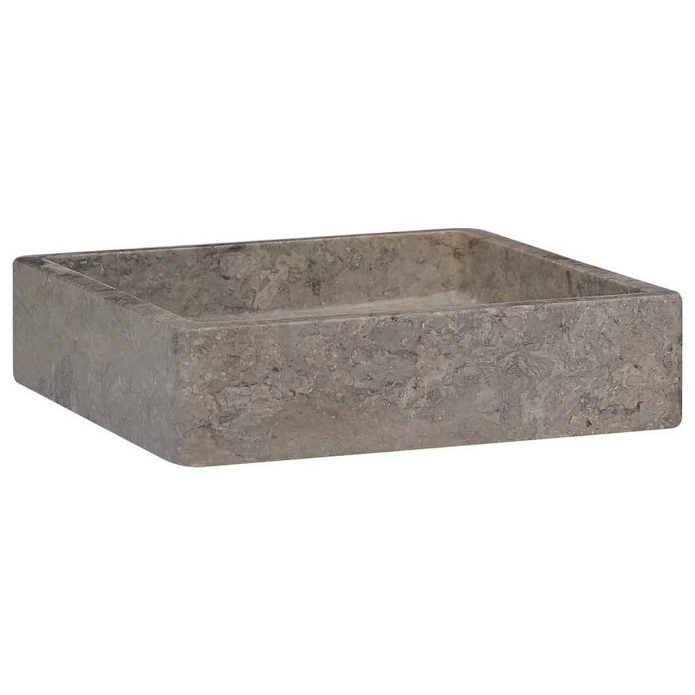 Sink Gray 15.7"x15.7"x3.9" Marble. Picture 1