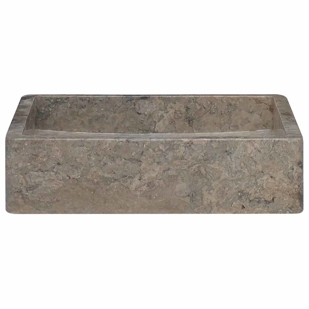 Sink Gray 15.7"x15.7"x3.9" Marble. Picture 3