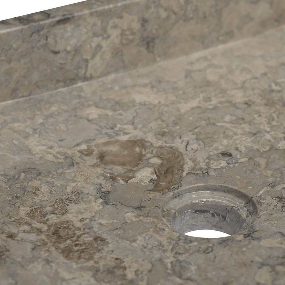 Sink Gray 15.7"x15.7"x3.9" Marble. Picture 6