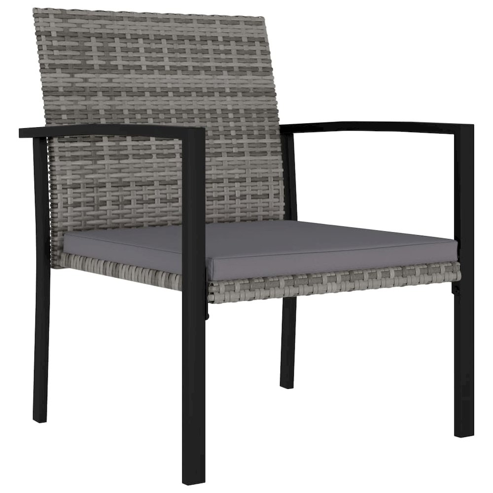 Dining Set Gray, Black. Picture 7