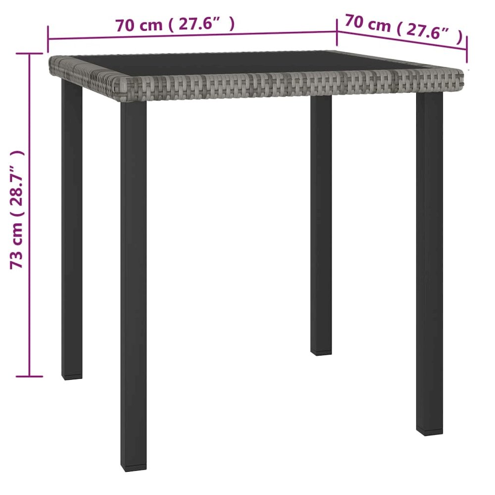 Dining Set Gray, Black. Picture 11
