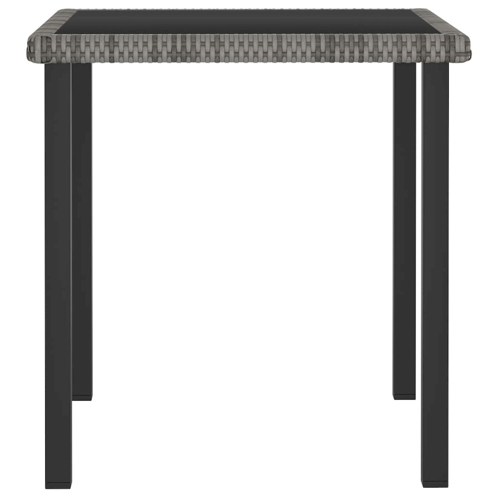 Dining Set Grey Poly rattan 5 Piece Set Light Weight Dining Set. Picture 4