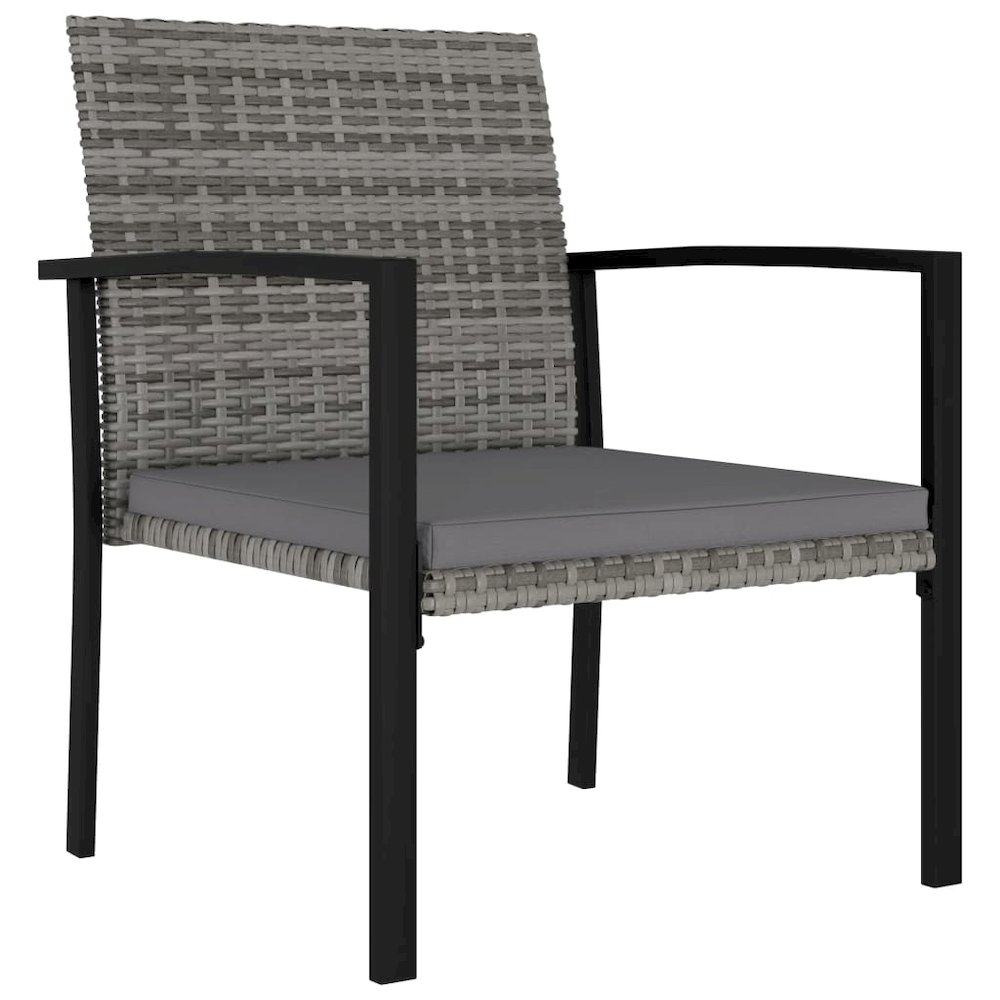 Dining Set Grey Poly rattan 5 Piece Set Light Weight Dining Set. Picture 7