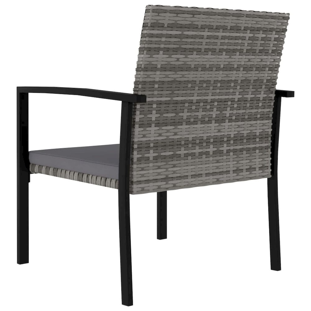 Dining Set Grey Poly rattan 5 Piece Set Light Weight Dining Set. Picture 9