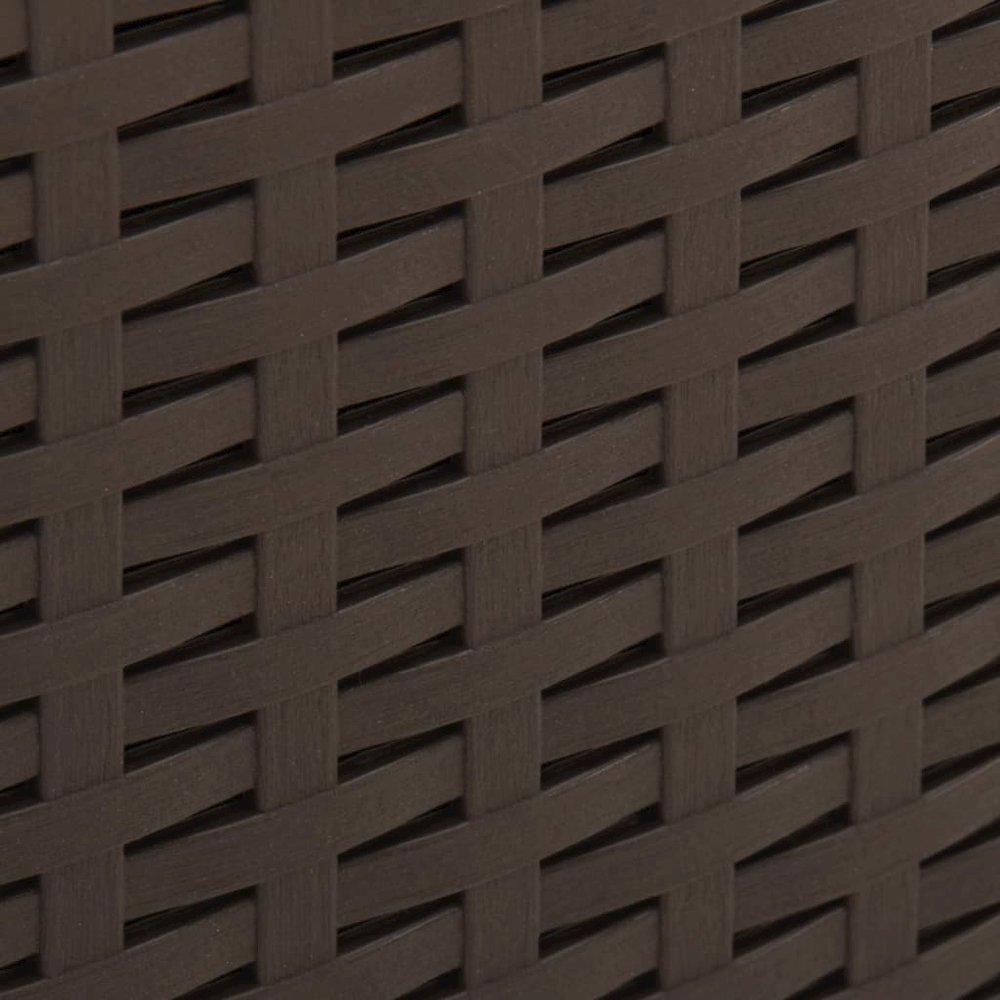 Garden Table Mocha Plastic Medium Lightweight Garden Table. Picture 5