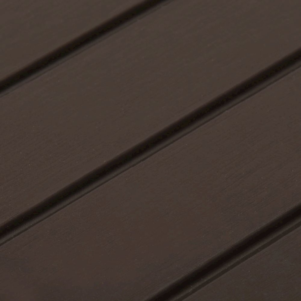 Garden Table Mocha Plastic Medium Lightweight Garden Table. Picture 6