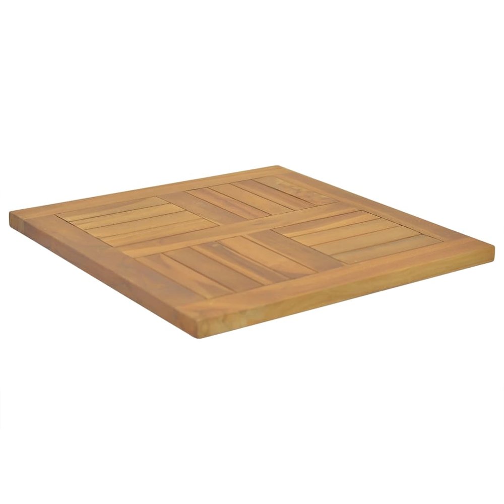 Table Top Teak Solid Teak Wood 19.7 x 19.7 in Durable Table Top. Picture 3