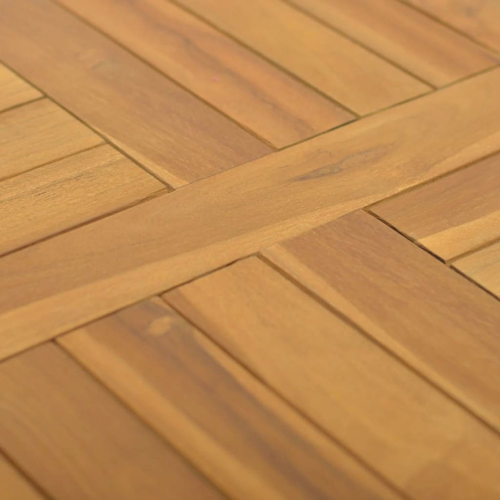 Table Top Teak Solid Teak Wood 19.7 x 19.7 in Durable Table Top. Picture 5