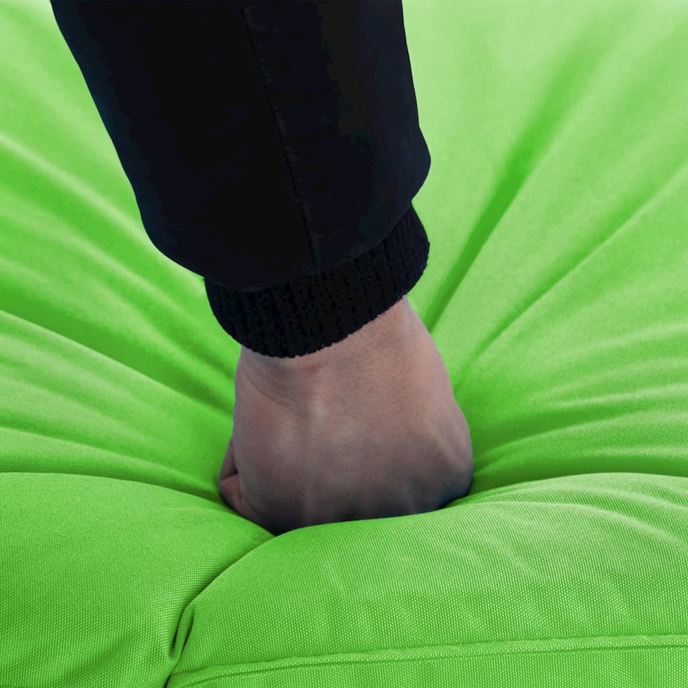 Sunlounger Green Oxford Fabric Full Length Foldable Waterproof. Picture 7