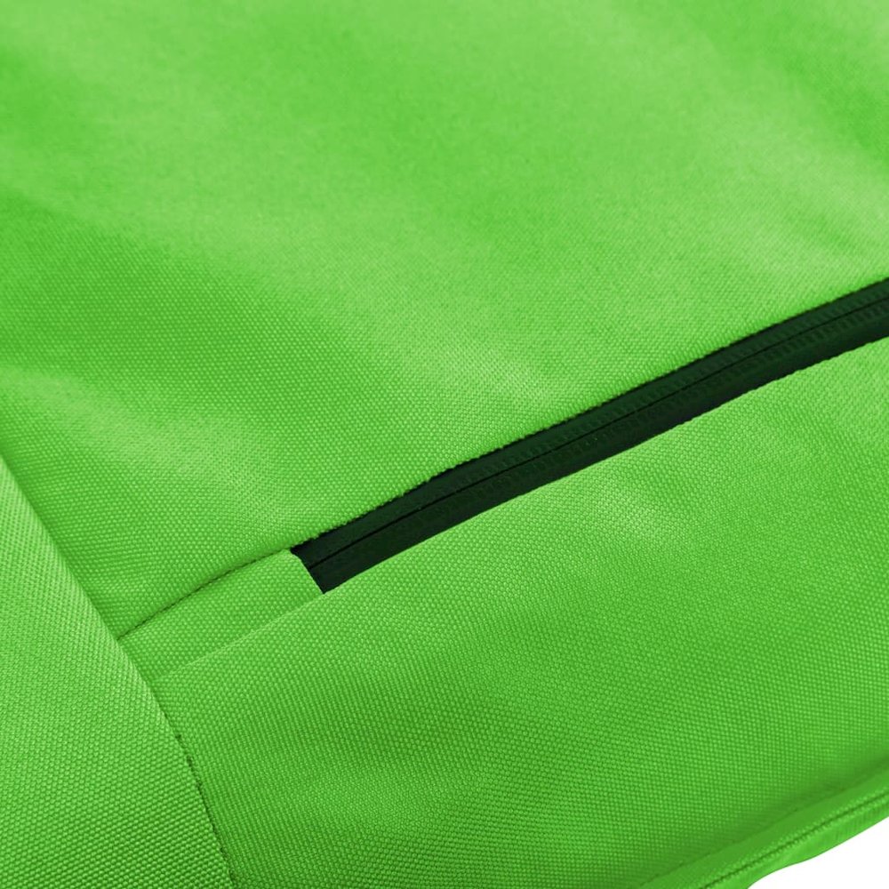Sunlounger Green Oxford Fabric Full Length Foldable Waterproof. Picture 8