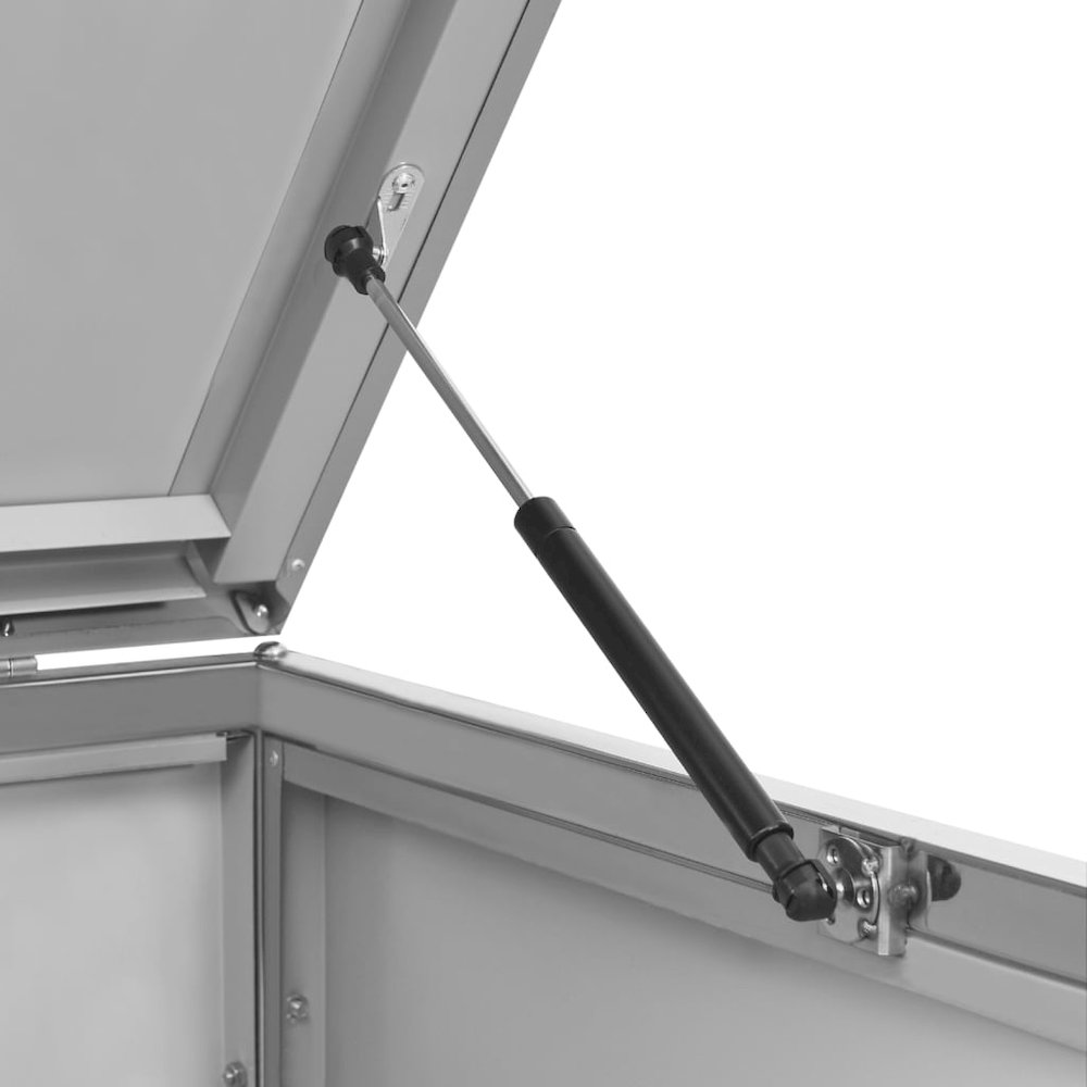 Triple Wheelie Bin Shed 81.5"x30.5"x44.3" Stainless Steel. Picture 11
