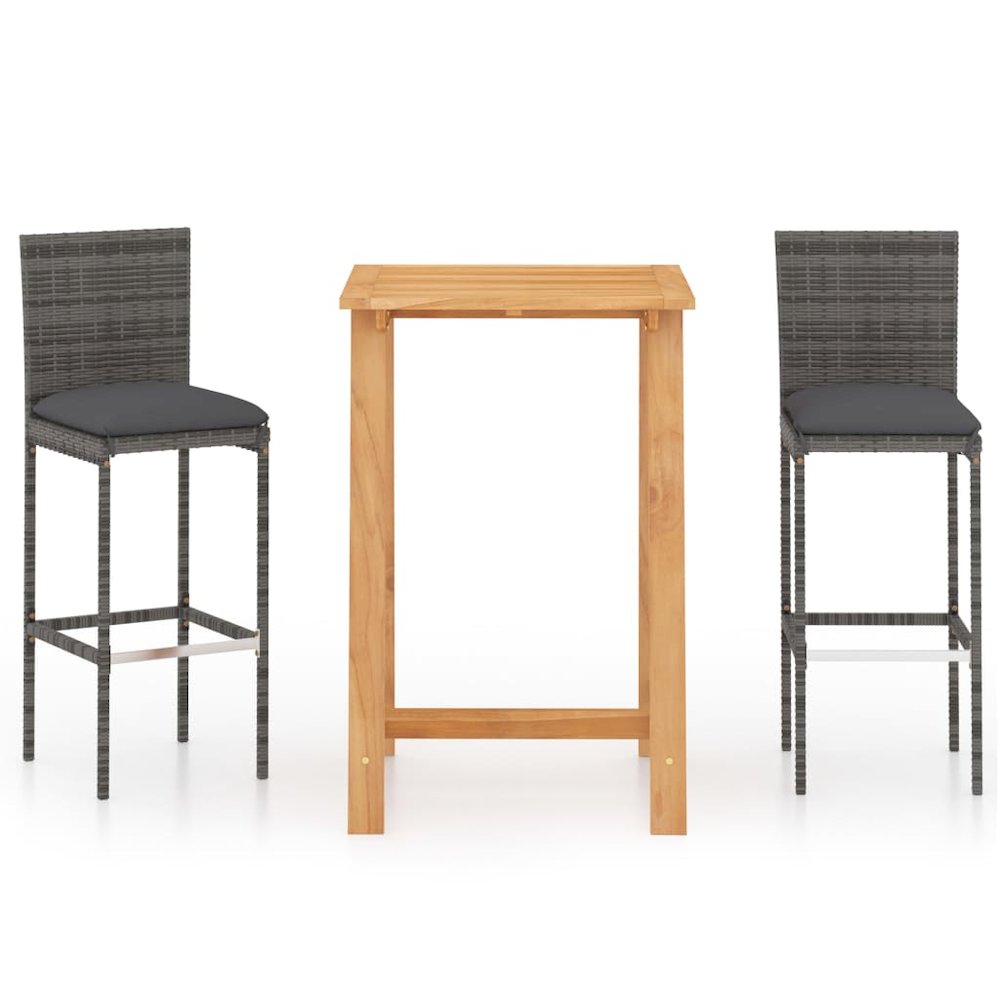 Garden Bar Set Grey, Anthracite. Picture 2