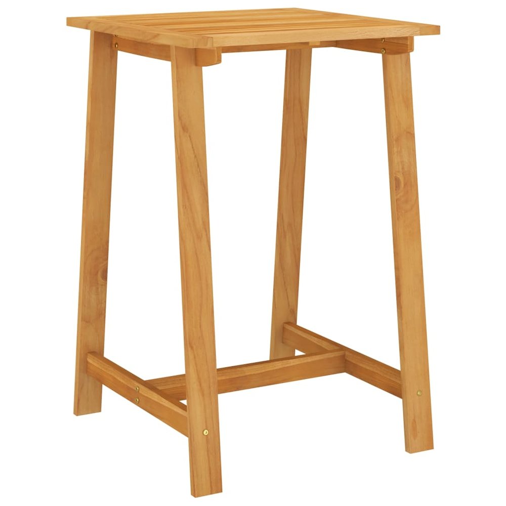 Garden Bar Set Black Solid Acacia wood 3 Piece Set. Picture 3