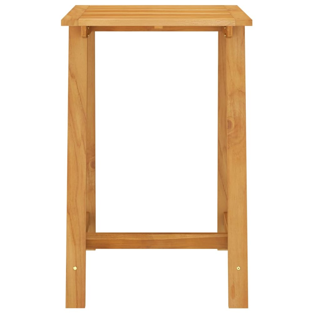 Garden Bar Set Black Solid Acacia wood 3 Piece Set. Picture 4