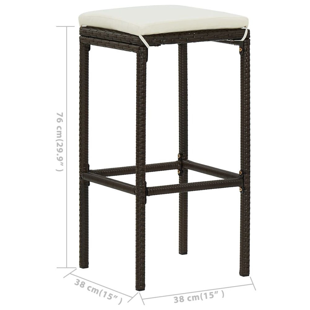 Garden Bar Set Black, Cream. Picture 11
