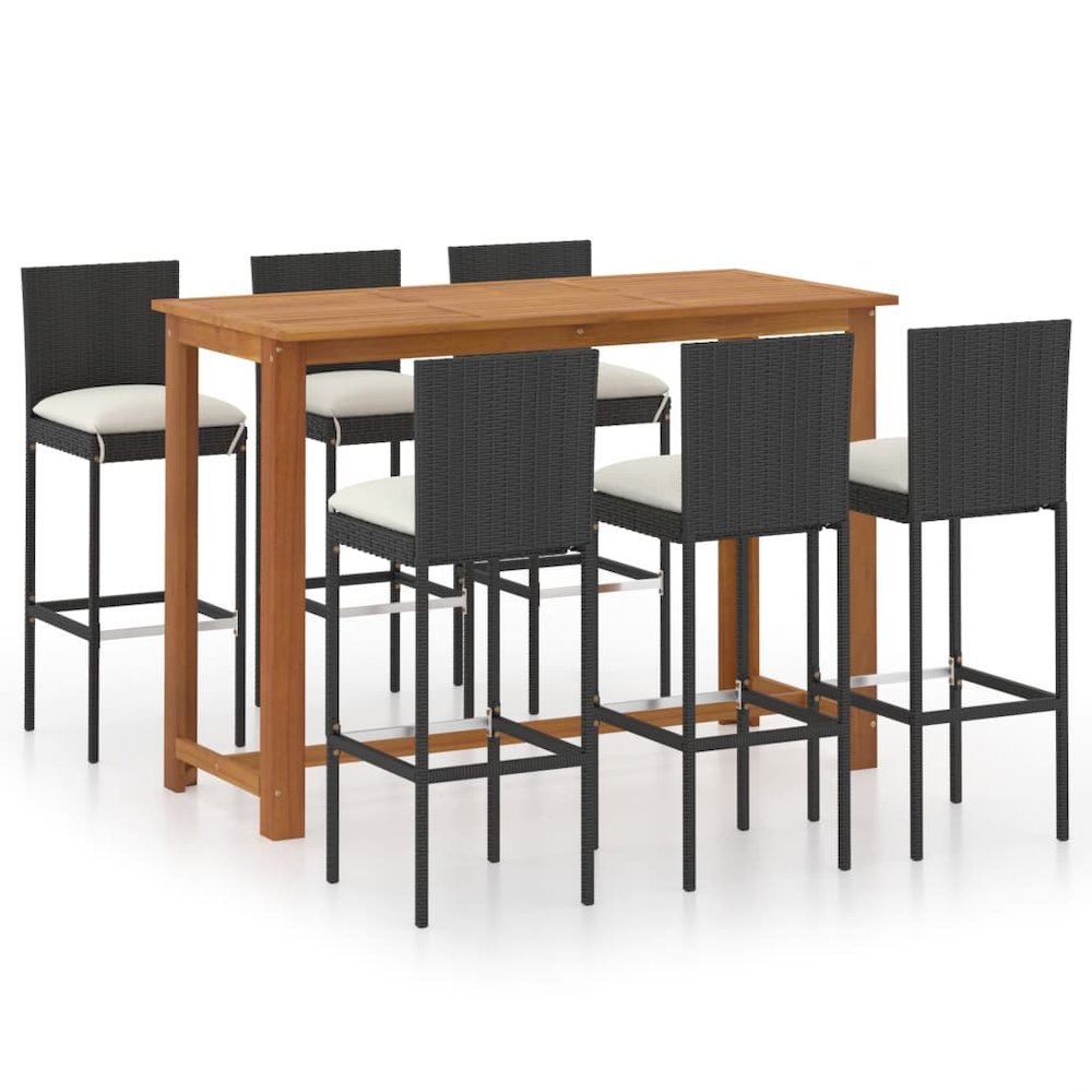 Garden Bar Set Black. Picture 2