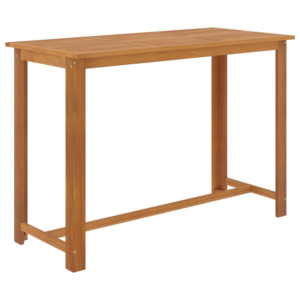Garden Bar Set Black Solid Acacia Wood Medium Durable. Picture 3