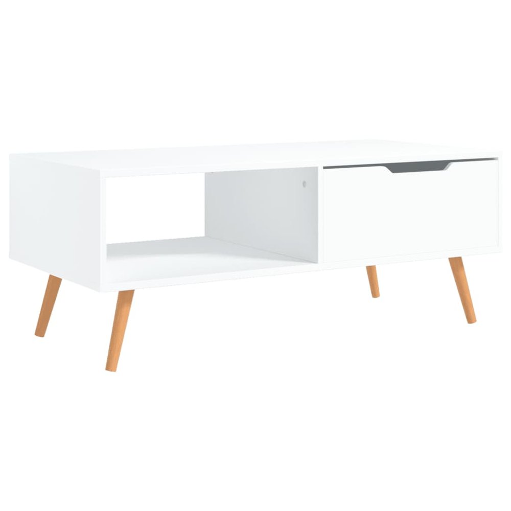 Coffee Table White Engineered wood, MDF Medium Coffee Table. Picture 2