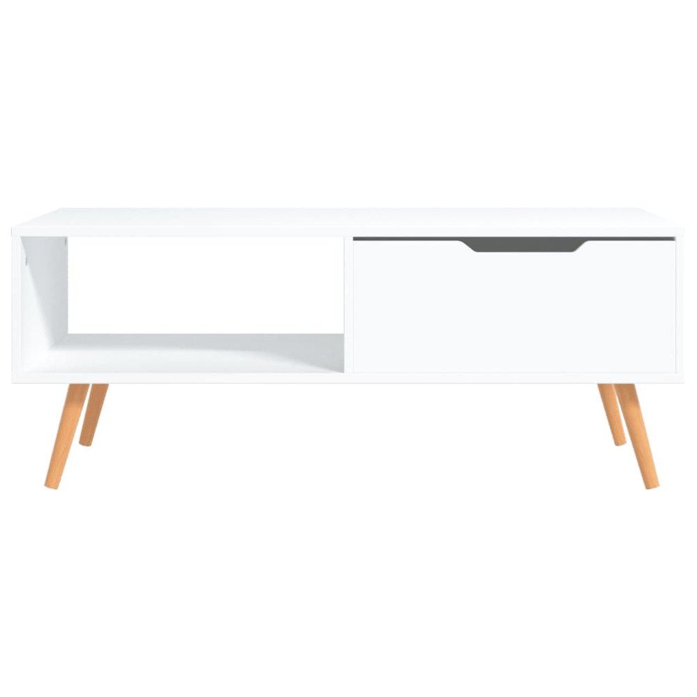 Coffee Table White Engineered wood, MDF Medium Coffee Table. Picture 3