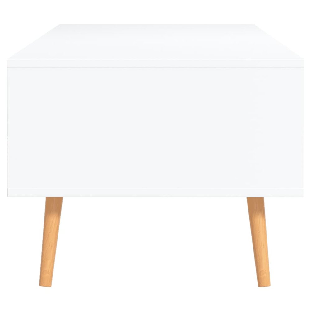 Coffee Table White Engineered wood, MDF Medium Coffee Table. Picture 5