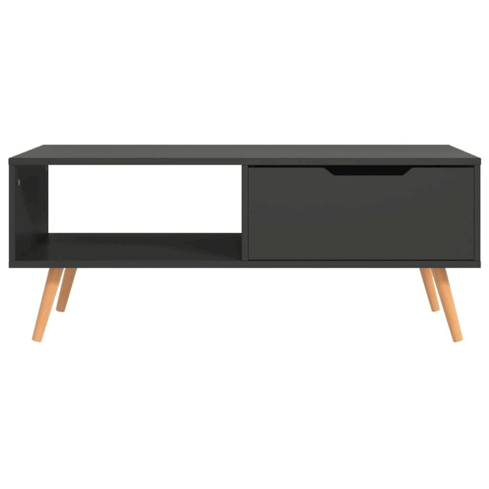 Coffee Table Grey Engineered wood, MDF 39.4 x 19.5 x 16.9 in. Picture 3