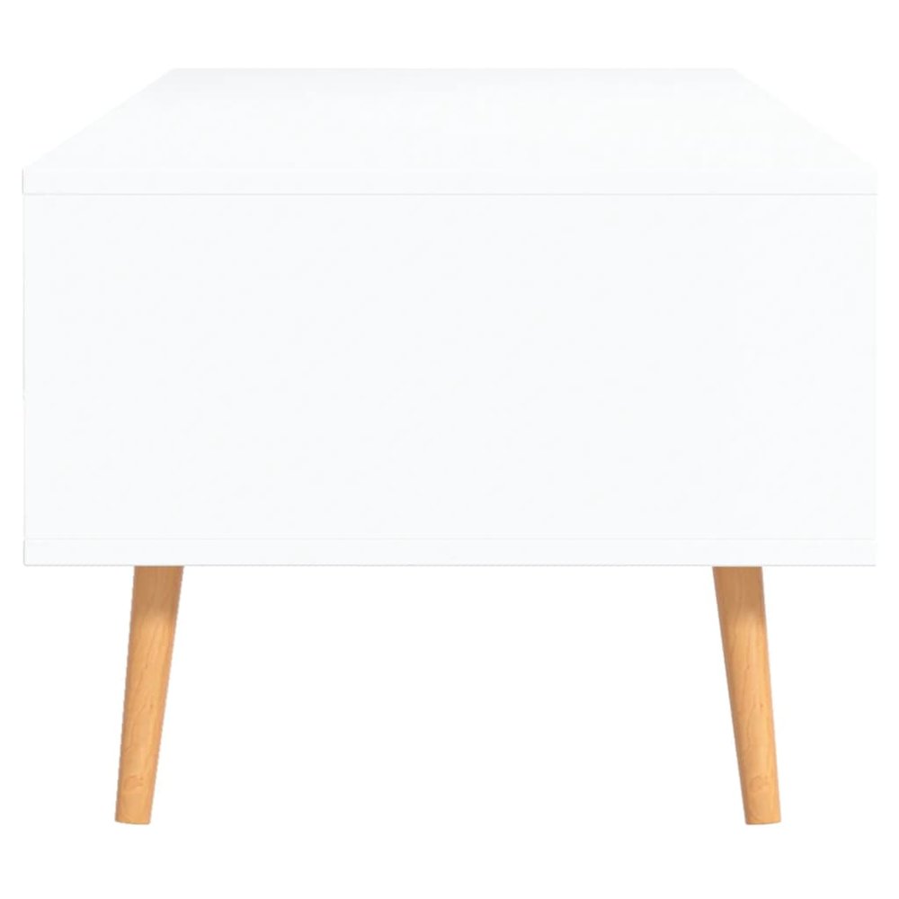 Coffee Table White and sonoma oak Engineered wood, MDF Medium. Picture 6