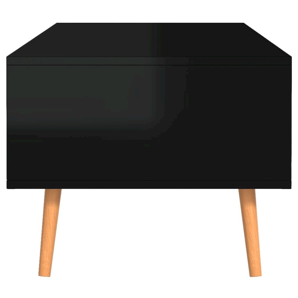 Coffee Table High gloss black Engineered wood, MDF Medium. Picture 6