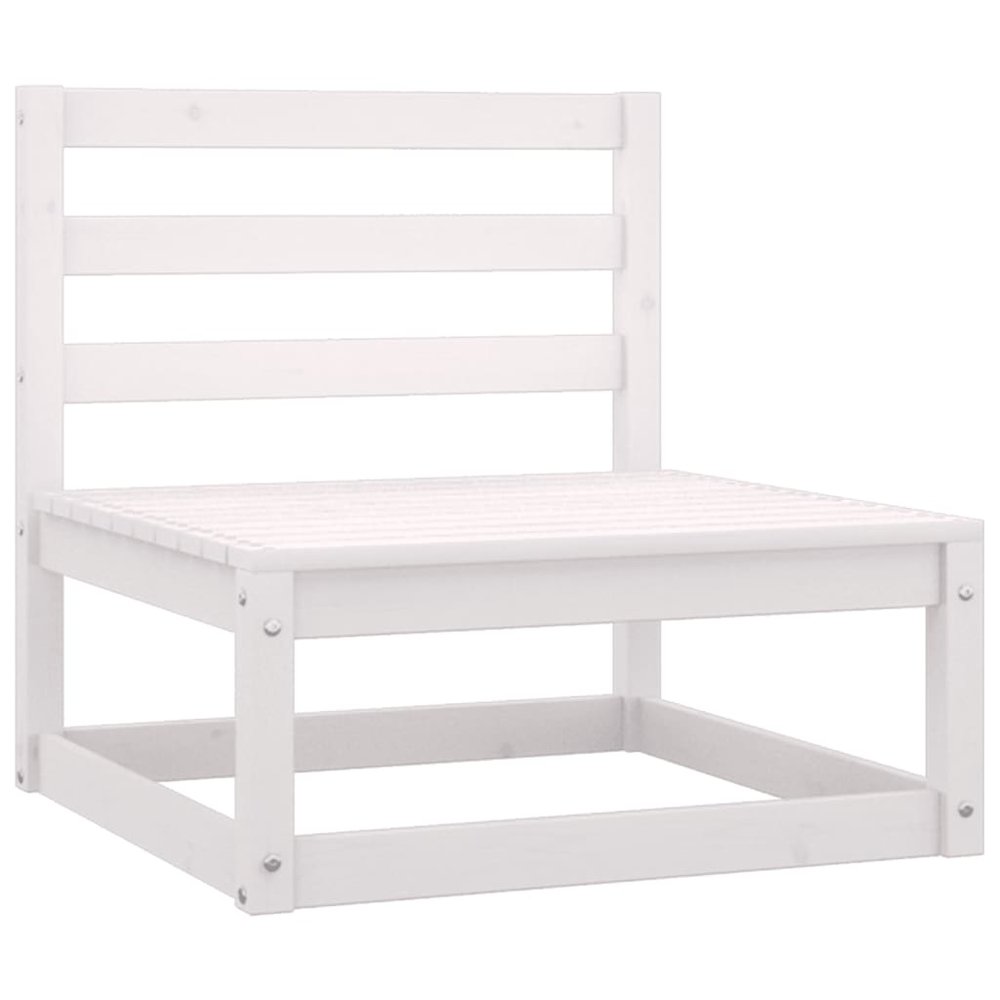 Middle Sofa White Solid pine wood Medium Modular Middle Sofa. Picture 3