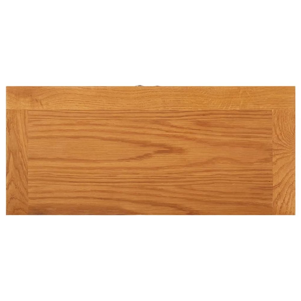 Storage Cabinet Light Oak Solid Oak Wood, MDF Veneer Medium. Picture 6