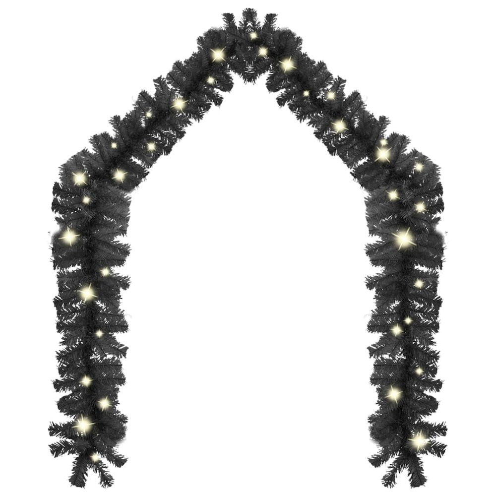 Garland Black PVC Extra Long Artificial Christmas Garland Other. Picture 2