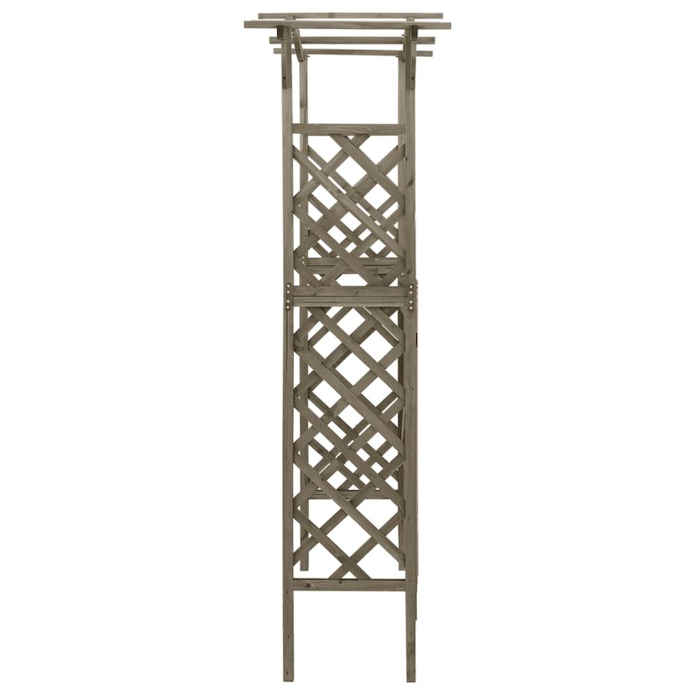 Pergola Grey Solid Firwood, Solid Pine Wood Large. Picture 4