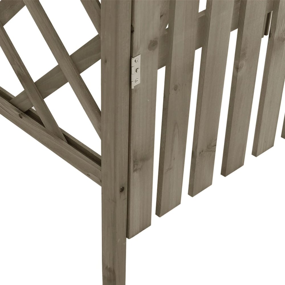 Pergola Grey Solid Firwood, Solid Pine Wood Large. Picture 5