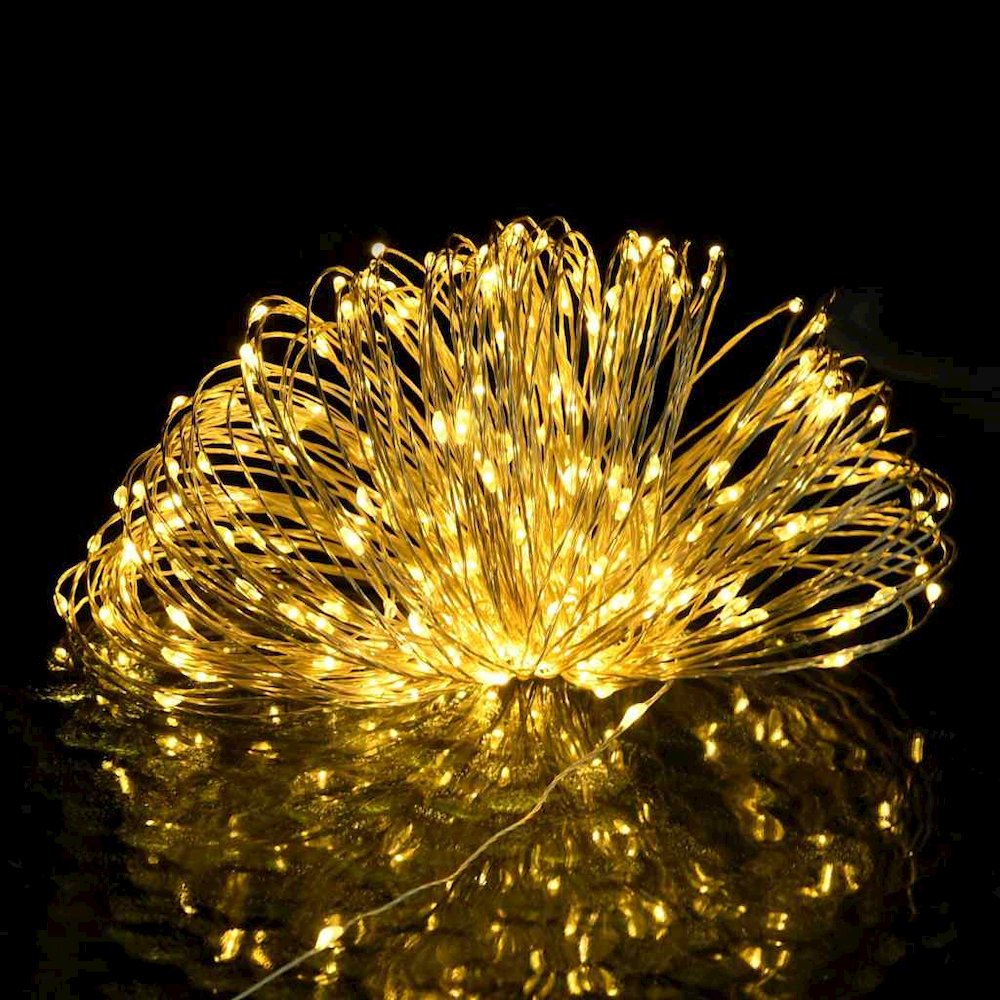 Led String Warm White Copper Wire 49.2 ft String Lights. Picture 5