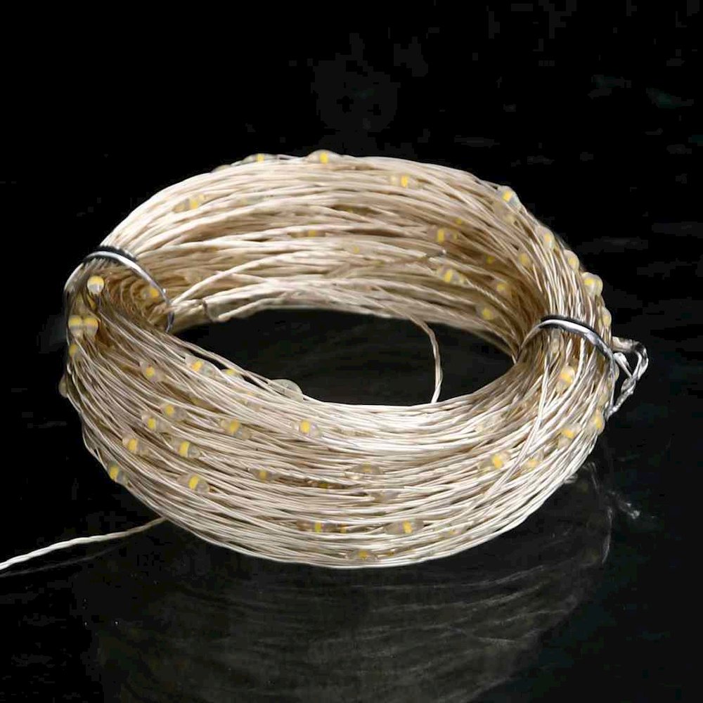 Led String Warm White Copper Wire 49.2 ft String Lights. Picture 7
