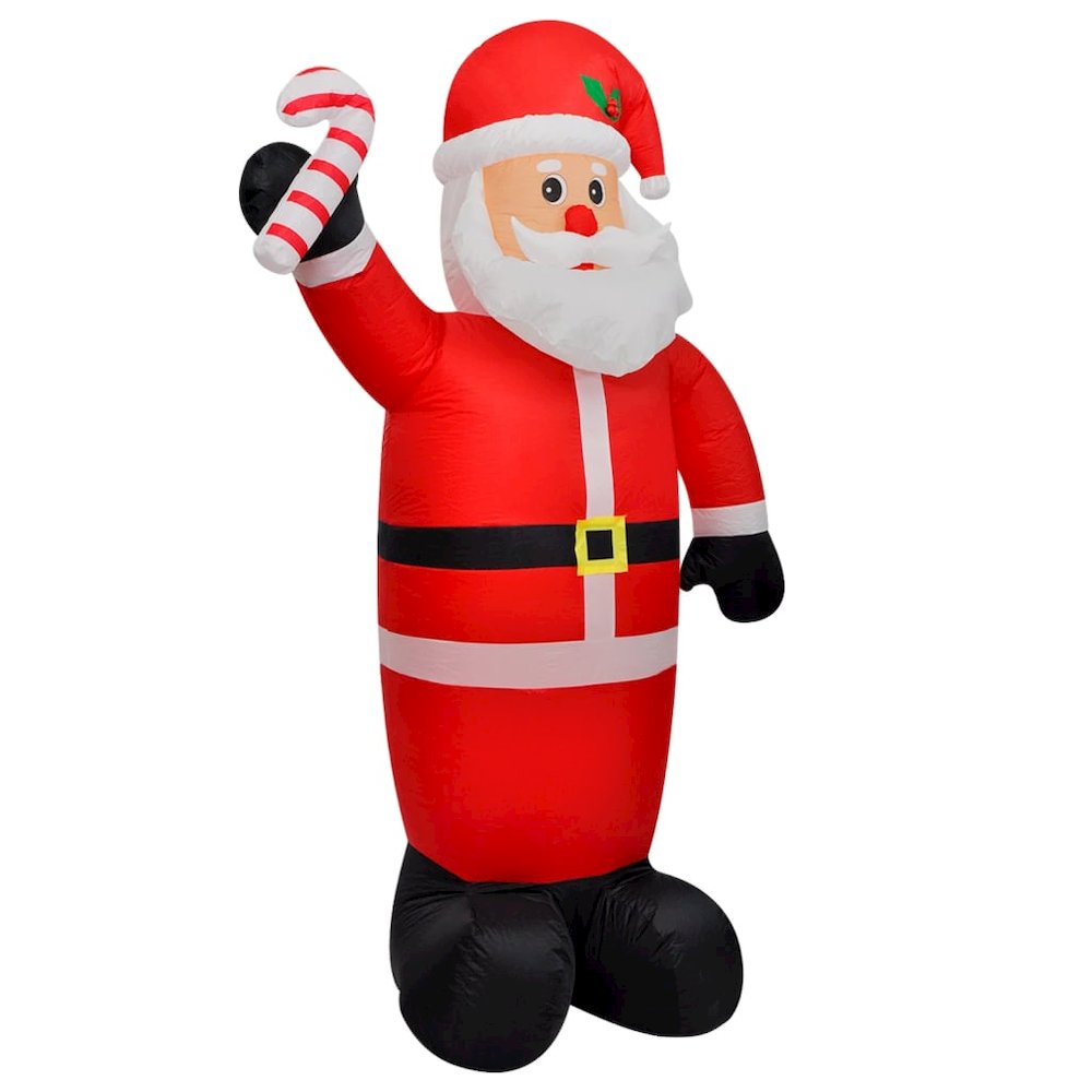 Inflatable Santa Claus Red, White, Black, Multicolor Fabric, Plastic. Picture 1