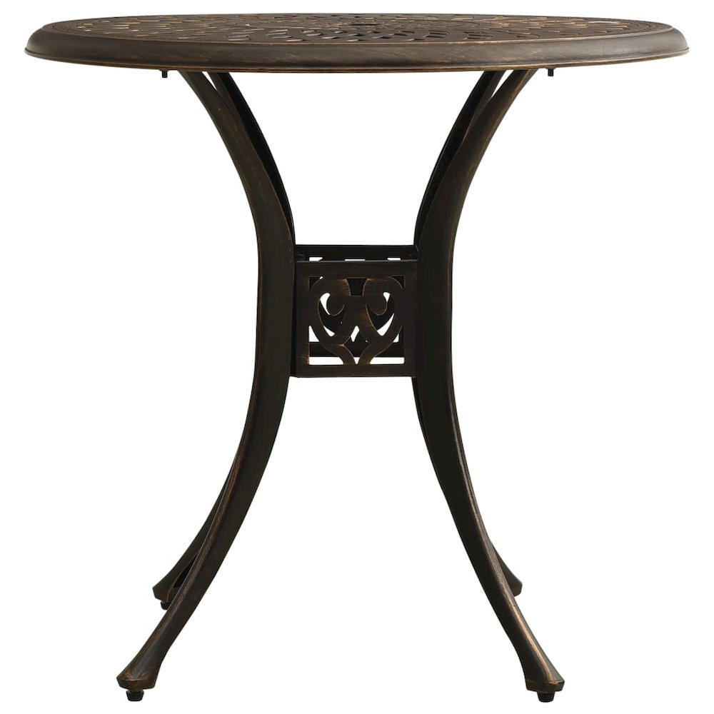 Bistro Set Bronze Cast aluminum Standard Durable Bistro Set. Picture 11