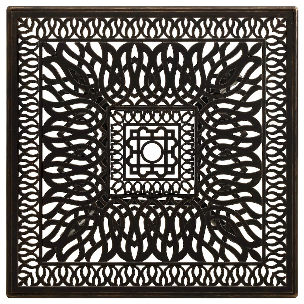 Bistro Set Bronze Cast aluminum Standard Bistro Set Round. Picture 11