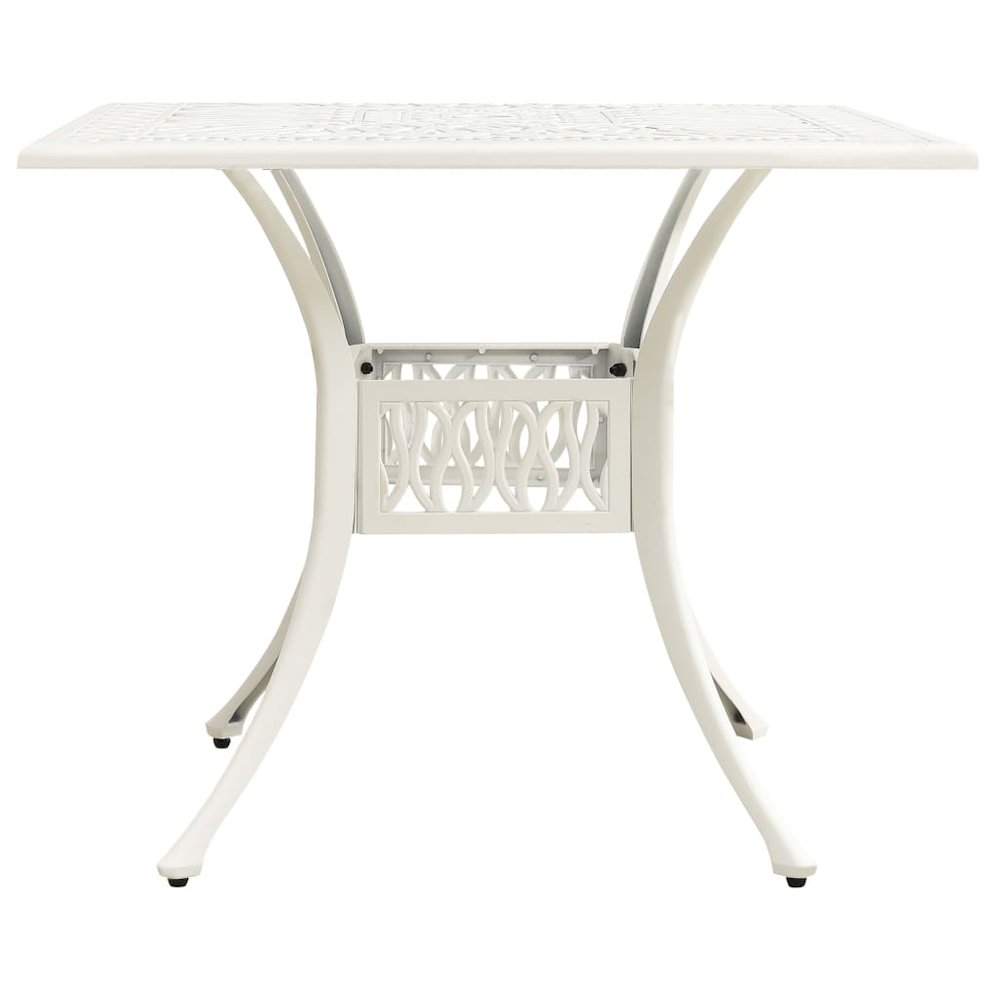 Bistro Set White Cast aluminum 5 Piece Set Durable Bistro Set. Picture 11