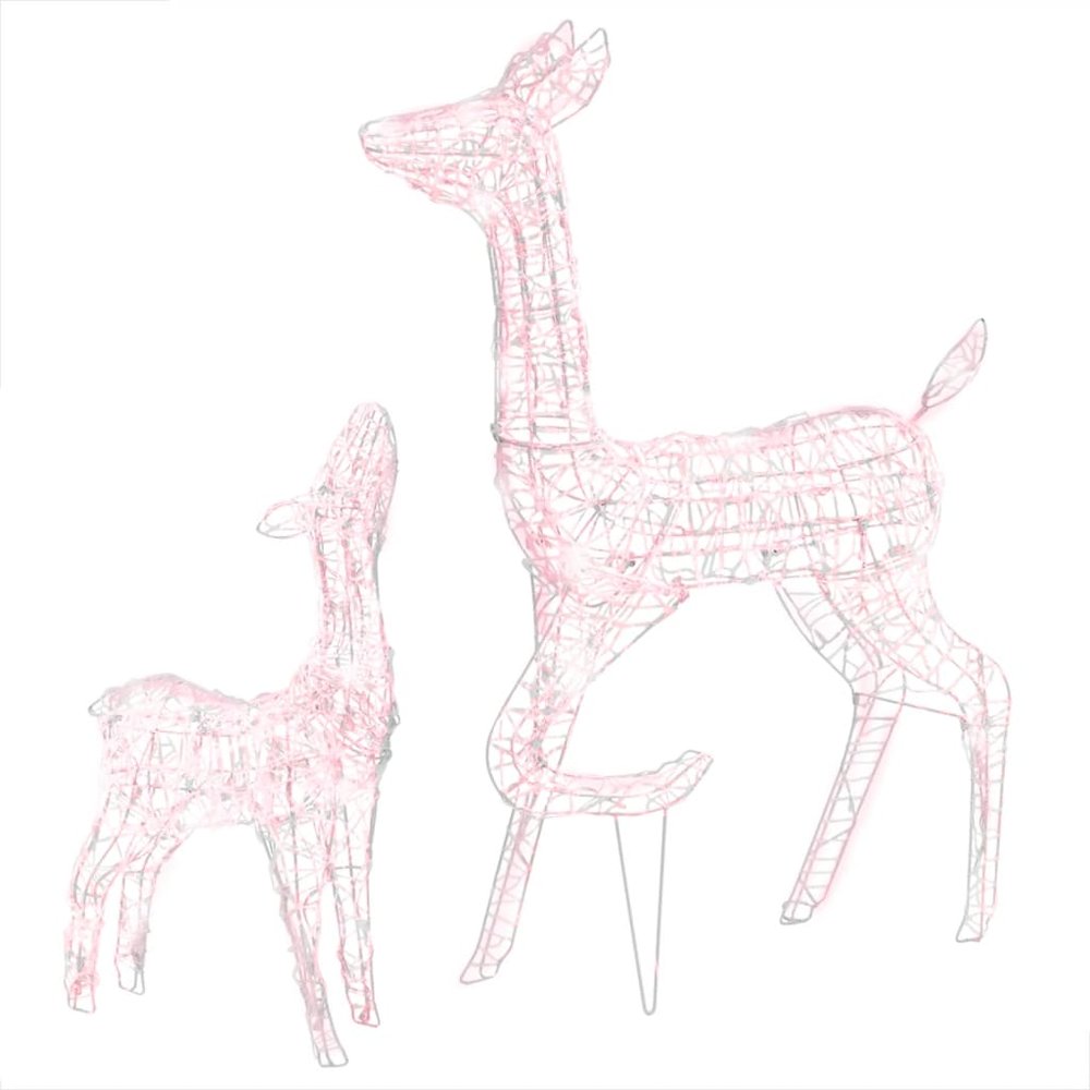 Reindeer Family Warm White Acrylic Acrylic Reindeer Other. Picture 2