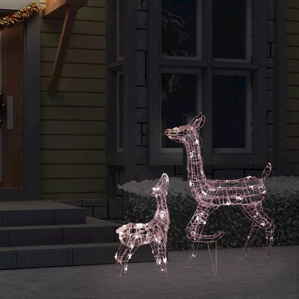 Reindeer Family Warm White Acrylic Acrylic Reindeer Other. Picture 3