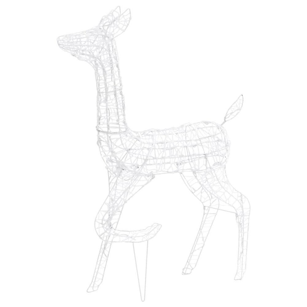Reindeer Family Warm White Acrylic Acrylic Reindeer Other. Picture 6