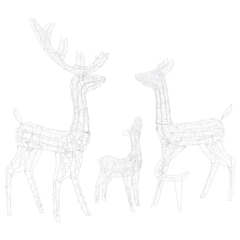 Reindeer Family Cool White Acrylic Large Decorative Inlays. Picture 5
