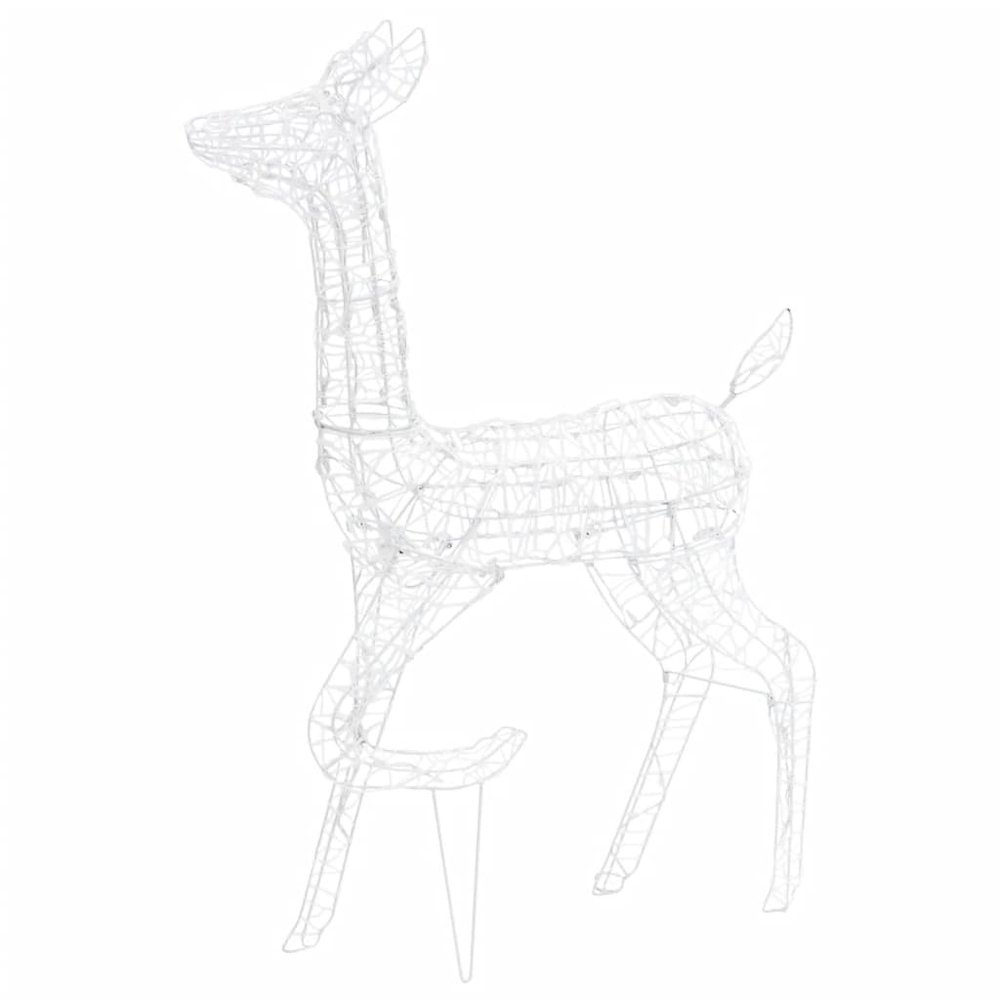 Reindeer Family Cool White Acrylic Large Decorative Inlays. Picture 8