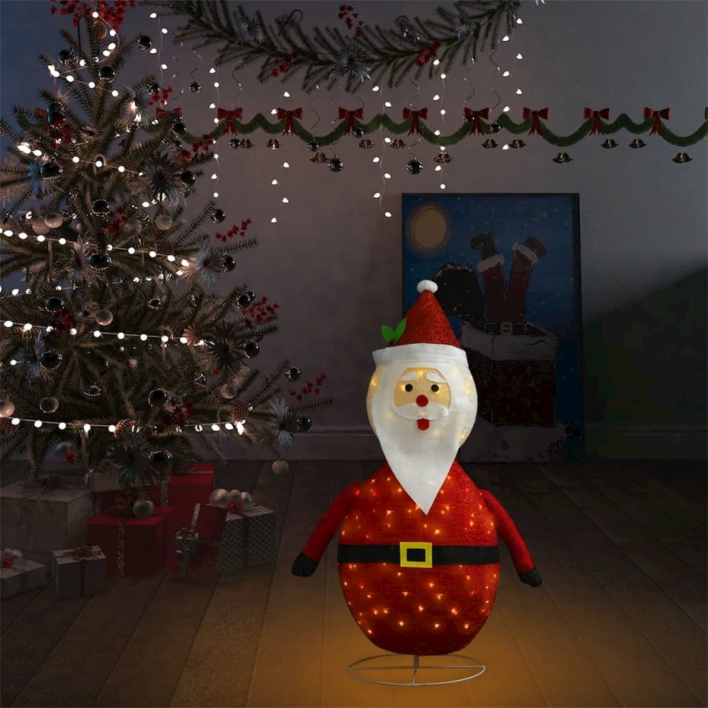 Santa Claus Figure Red Fabric, Steel Large Santa Claus Figure. Picture 3