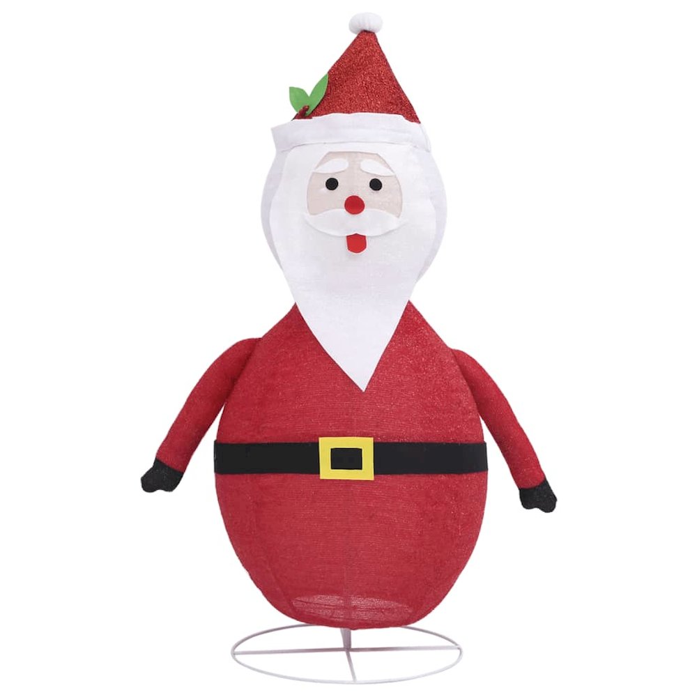 Santa Claus Figure Red and White Fabric and Steel Large. Picture 5