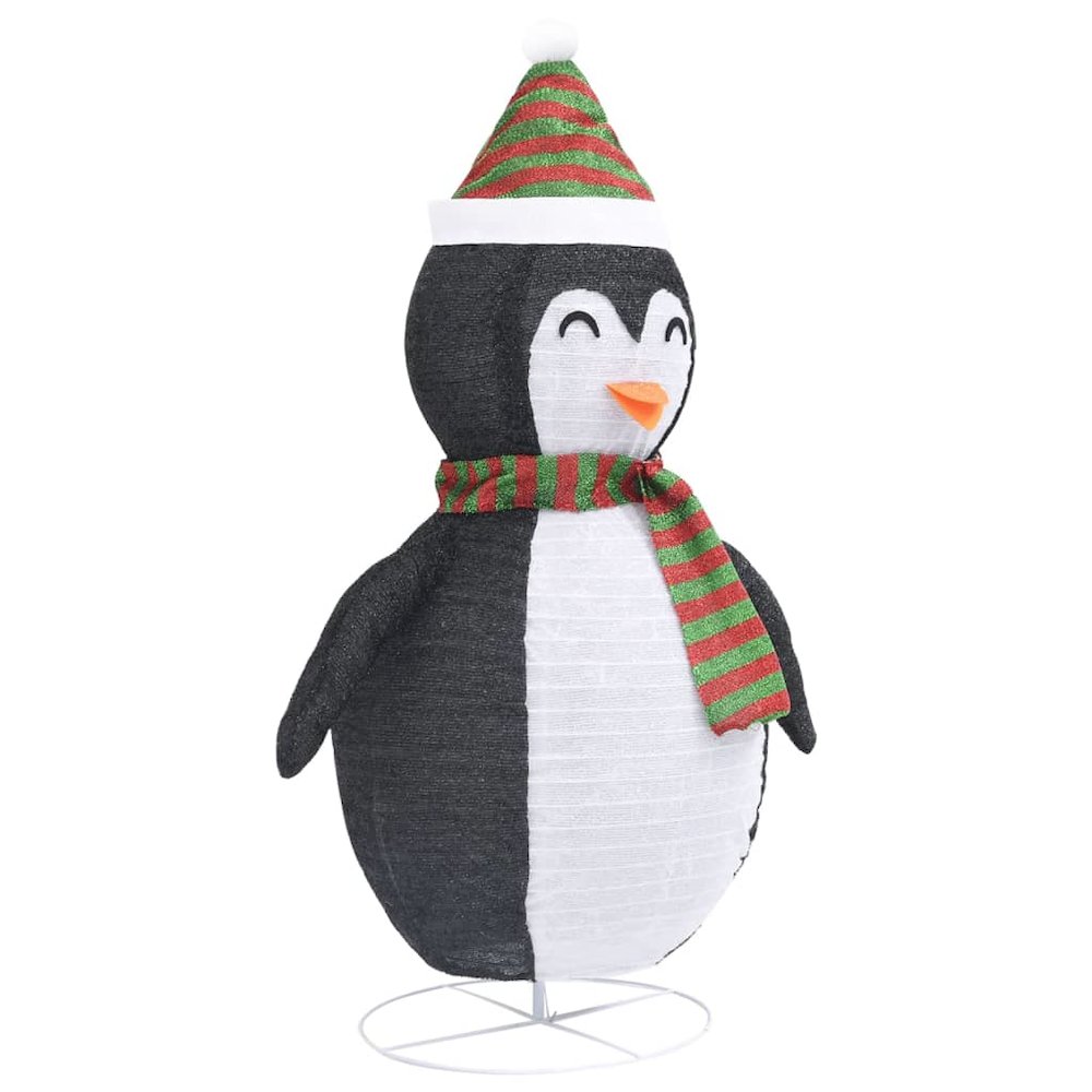 Snow Penguin Figure Black and White Fabric, Steel 47.2 in. Picture 6