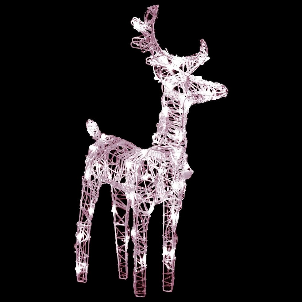 Reindeer And Sleigh Christmas Decoration Warm white. Picture 4